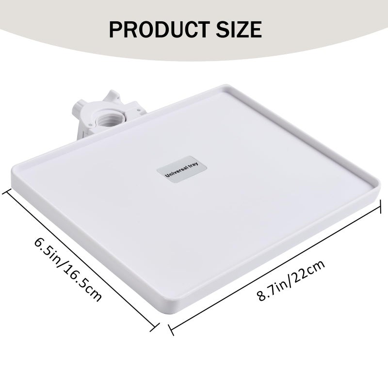 Konovoly Lash Tray Holder (9 Inch  6.7 Inch), Adjustable Plastic Essential Organizer Stand For Lash Techs, Eyelash Extension Supplies Perfect For Salon Or Homes Use (White) - Image 4
